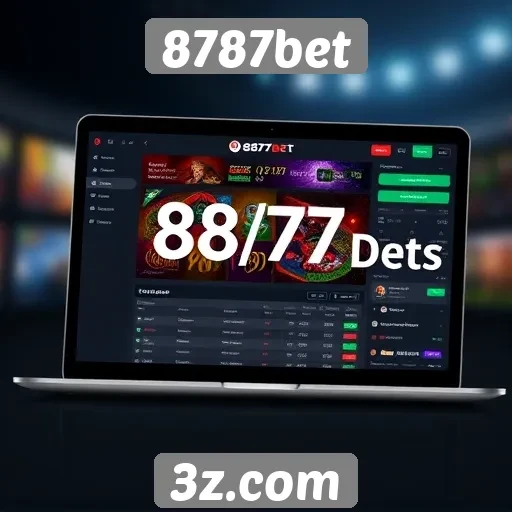 Análise da interface do usuário do site 8787bet